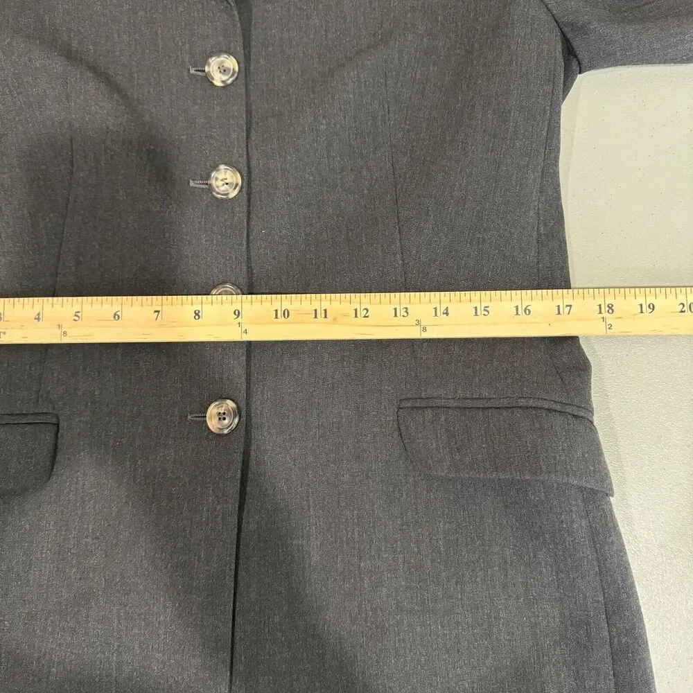 Piazza Sempione Mens Blazer Suit Jacket Size 44 Four Button Blue Front Pocket‎